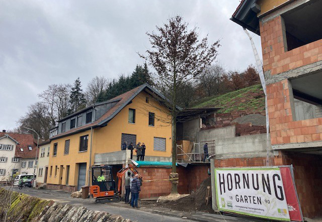 Häuser an Straße